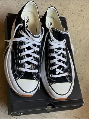 Converse Black and White Low-Top Sneakers